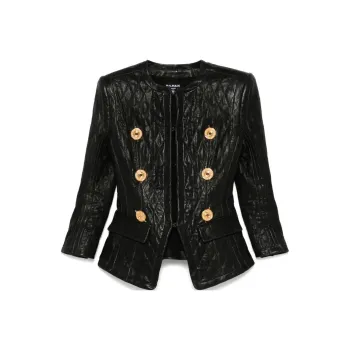 BALMAIN Quilted Leather Jacket