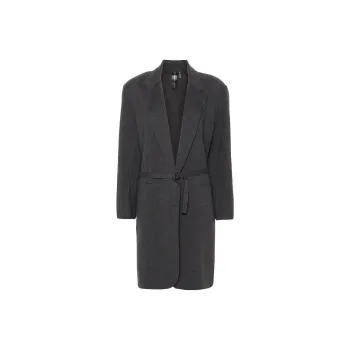 NORMA KAMALI Mélange Single breasted Coat