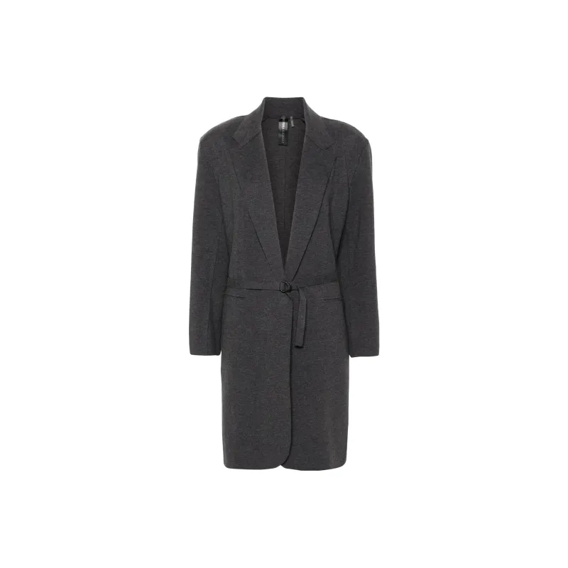 NORMA KAMALI Mélange Single breasted Coat-0