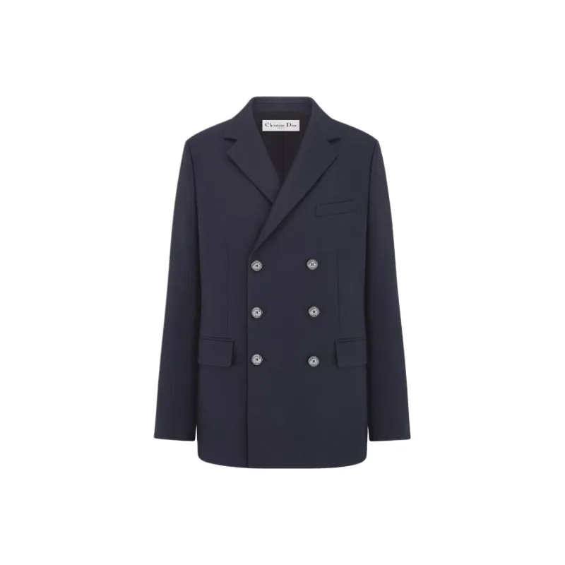 DIOR SS25 Business Suit Coat Women's Marine Blue-0