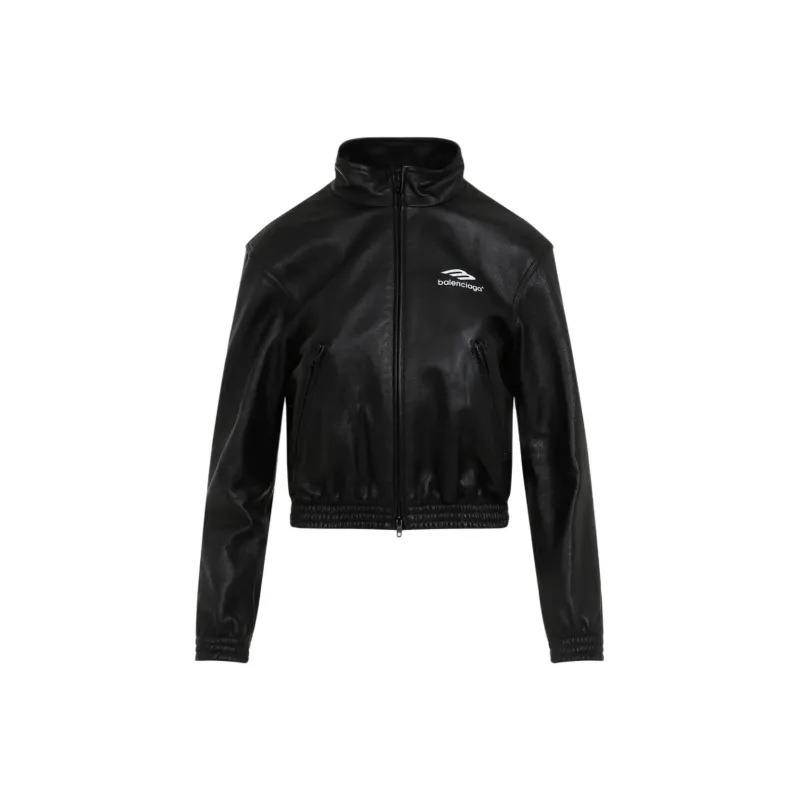 Balenciaga Logo Printed Zip-Up Jacket-0