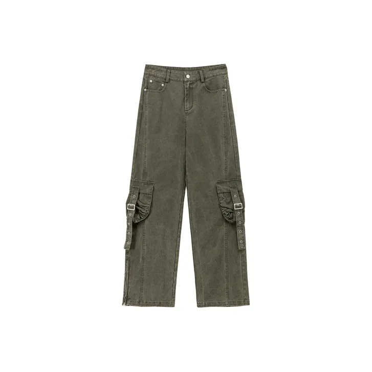 CHUU Casual Pants Women's Army Green-0