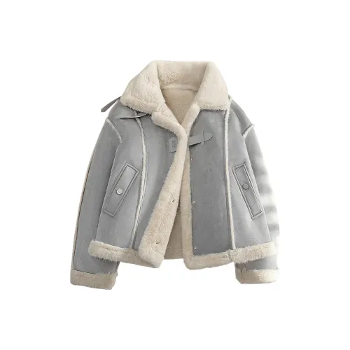 Cypress House Cropped Coat Women's Light Gray