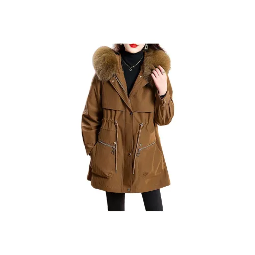 Yi Mengyuan Parka Coats Women's
