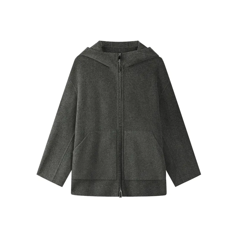 THE SEA LIFE Velvet feel Coat Women's Clover Gray-0