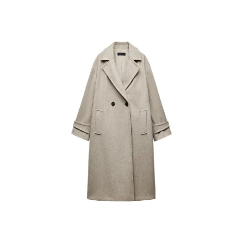 ZARA Coats Women's Beige
