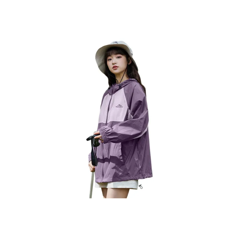 Tonlion Sun Protection Clothing Women's Dark Gray Purple-0
