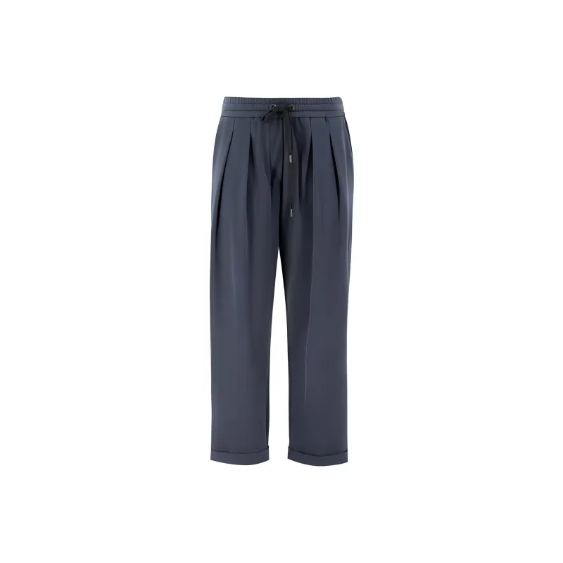 Brunello Cucinelli Casual Pants Women's Dark Blue-0