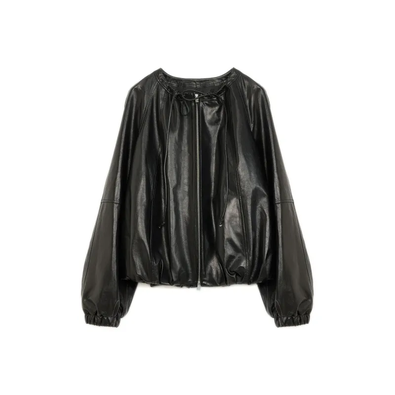LETTRANS Leather Jackets Women's-5