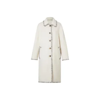 III VIVINIKO Coats Women's Raw White