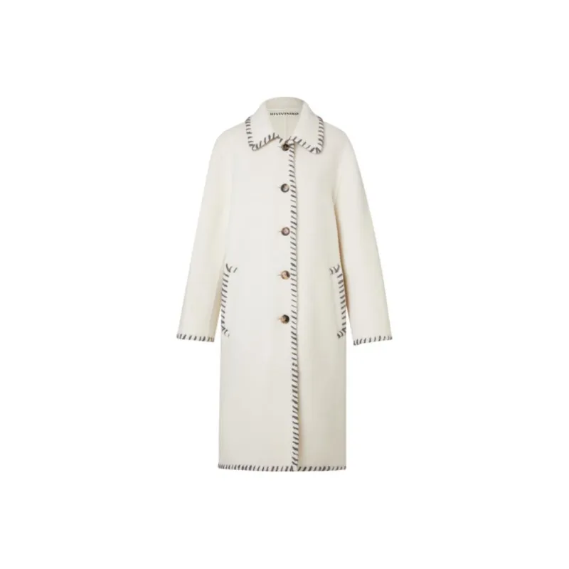 III VIVINIKO Coat Women's Raw White-0
