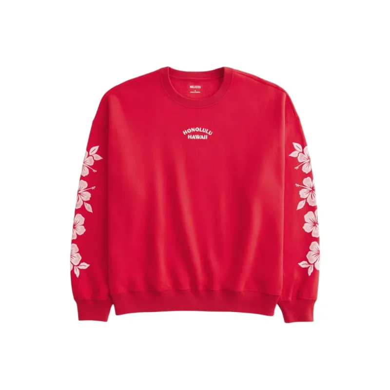 Hollister Sweatshirt Women's Red-0