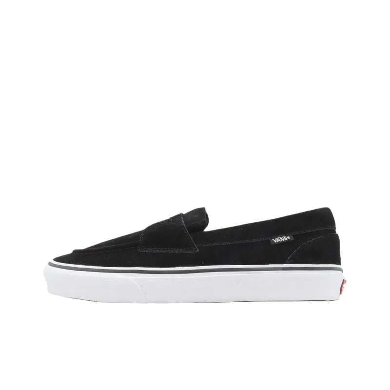 Vans Loafer Anti Slip Wear Resistant Low Top Skateboard Shoes Men's Black-0