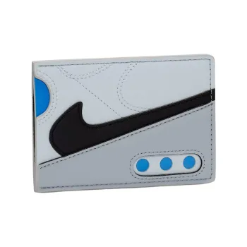 Nike Air Max 90 Polyurethane Card Holder Men's Platinum & Blue & Black