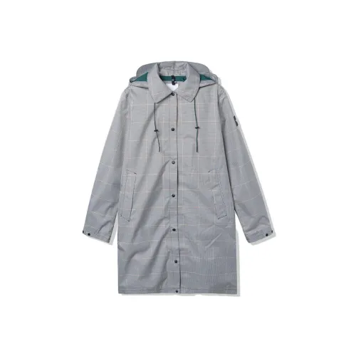 AIGLE OBISTROW Trench Coat Women's Plaid Pattern