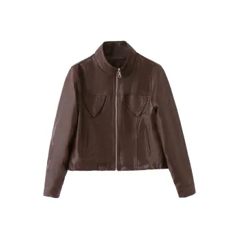 Yi Mengyuan Leather Jacket Women's