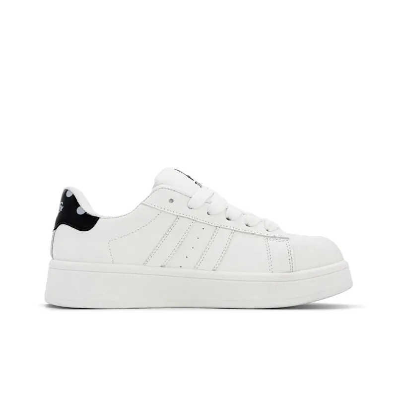 ALI THE FOX Skateboard Shoes Women's Low Top White-4