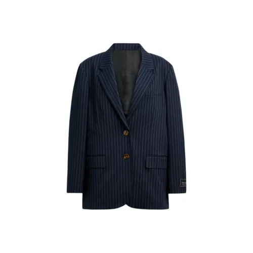 COACH SS25 Business Suit Coat Women's Marine Blue