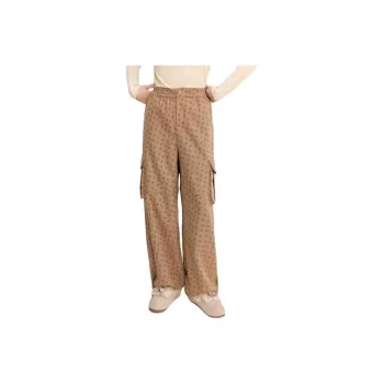ZIHAN Casual Pants Women's Khaki Print