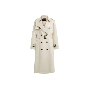 COACH SS25 Trench Coat Women's Cream
