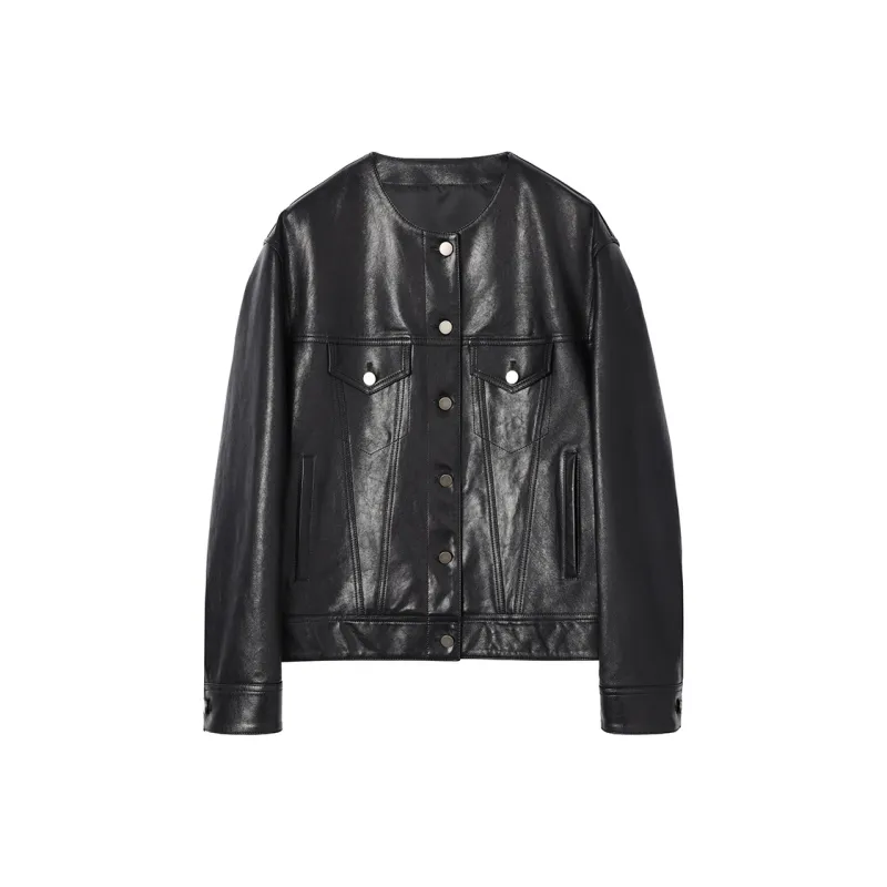 SINBOS Leather Jackets Women's-2
