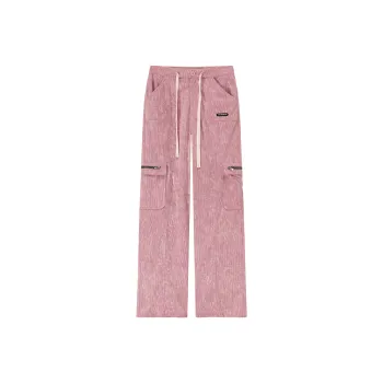 NO ONE ELSE Casual Pants Women's Gray Pink
