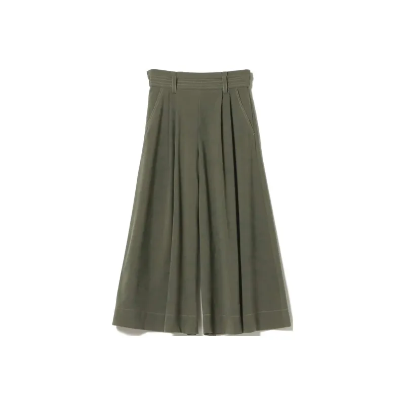 Beams Casual Pants Women's Olive Green-0