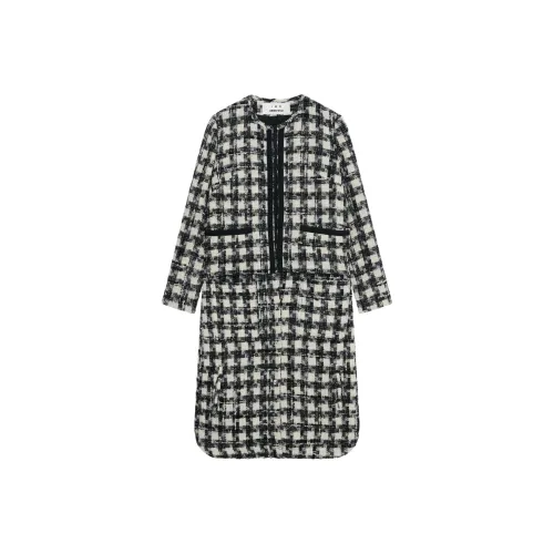 SAMI MIRO VINTAGE 블랙 화이트 여성 코트