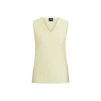 HUGO BOSS Tank Tops Women's Yellow