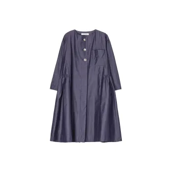 Yohji Yamamoto Coats Women's Dark Marine Blue