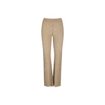 GANNI Ribbed knit Flared Trousers