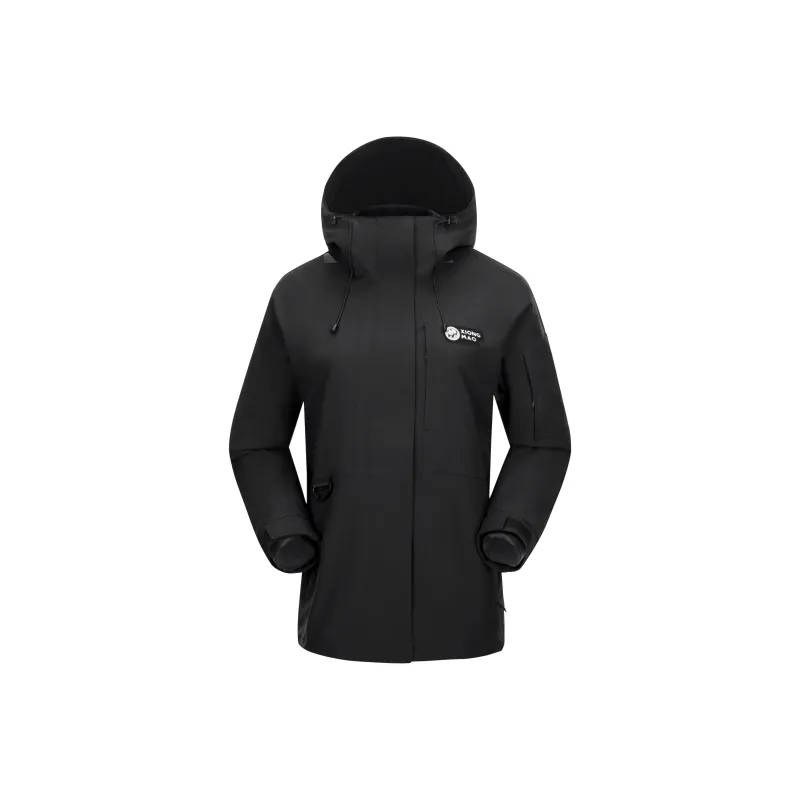 Panda Carefree Play Series Water Resistant Windproof Warm And Rainproof Windbreaker Jacket Women's-0