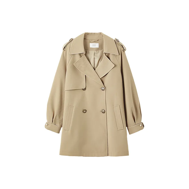 XIANGYING Trench Coats Women's-2