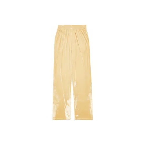 Balenciaga Velvet Effect Elastic Waist Trousers