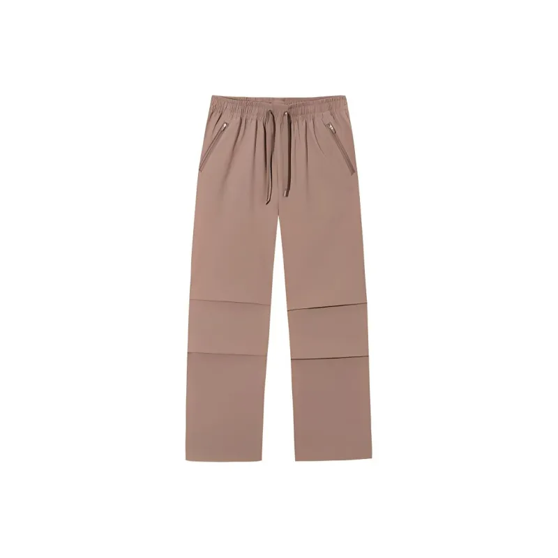 CHAOJIANTA Casual Pants Women's Pine Aluminum Brown-0