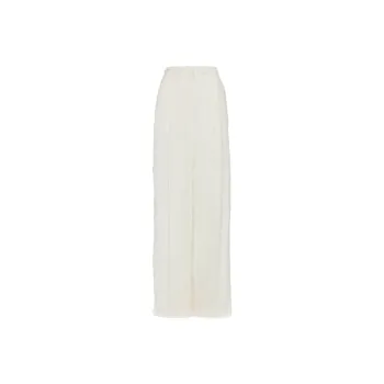 Oscar De La Renta Fringed Fil coup� Wide leg Trousers