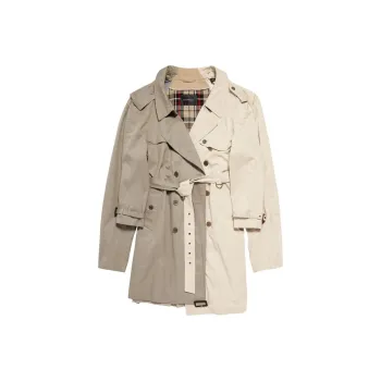 Balenciaga Double Sleeve Trench Coat