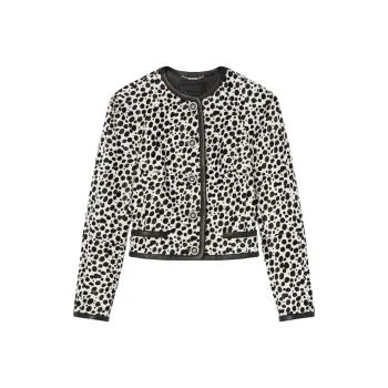VERSACE Dalmatian print Raglan Jacket