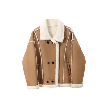 Incolore Velvet feel Coat Women's Coffee