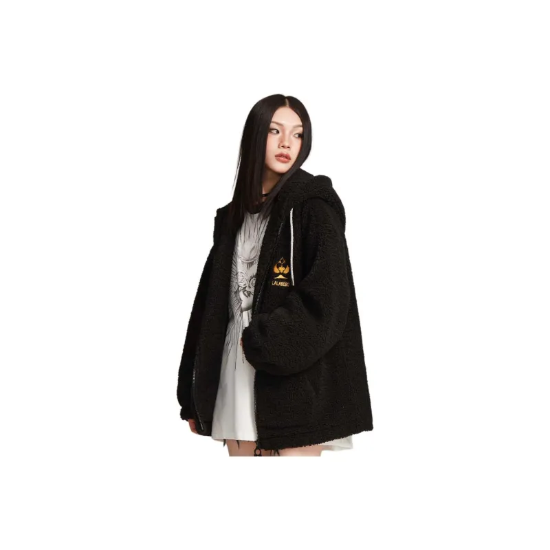 LALABOBO Velvet feel Coat Women's Black-0