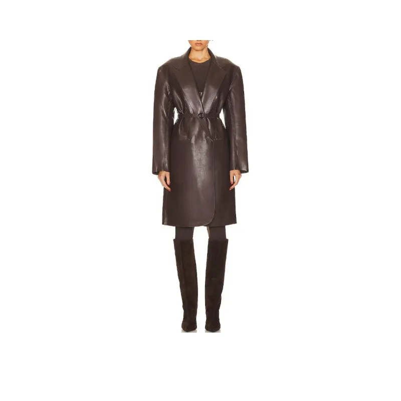 NORMA KAMALI Coats Women's Brown-0