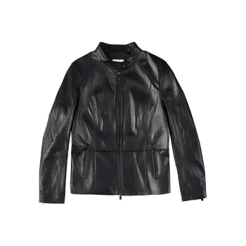 Raidy Boer Leather Jacket Women's Black