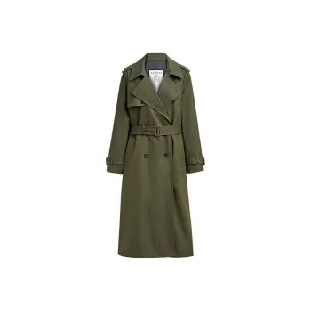 COACH FW24 Trench Coat Women's Green
