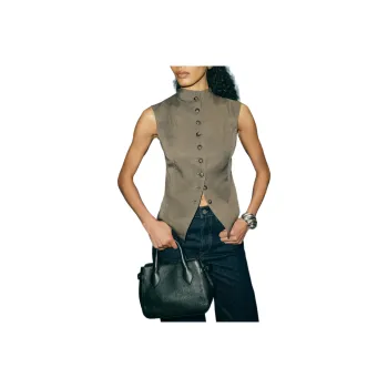 REFORMATION Lottie Vest Vest Women's Gray Green