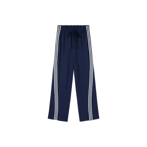 Meat meat small cherries Casual Pants Women's Navy Blue