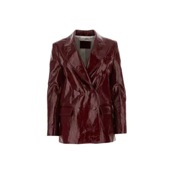 GUCCI SS24 Leather Jacket Women's Red