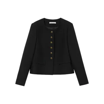 Mambe Cropped Coat Women's Black