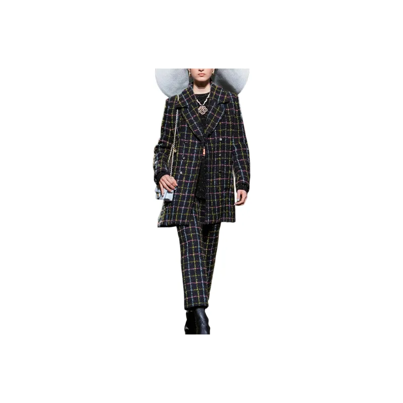CHANEL Casual Pants Women's Black-0