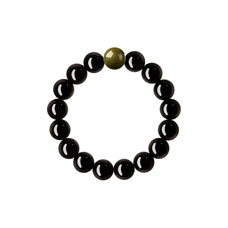 The Thousand Seals Family Obsidian Bracelets Unisex-5