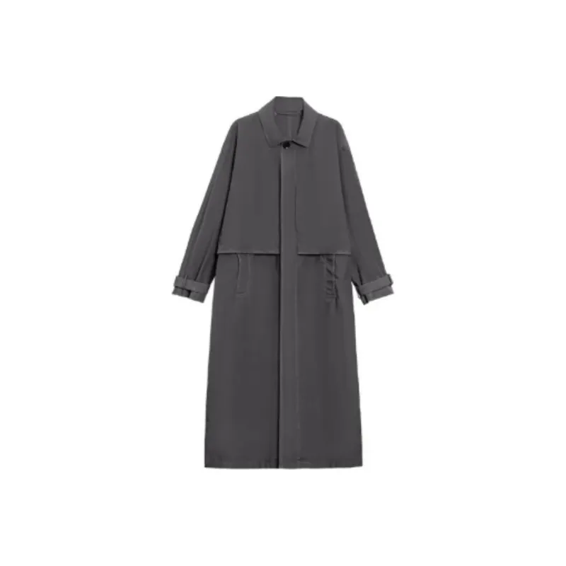 DEAR DEER PUFF Trench Coat Women's Night Green-0
